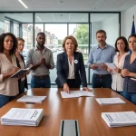 Représentants de la CASAMAAF 62 et assistants familiaux du Pas-de-Calais mobilisés autour de l'avenant à leur contrat de travail au Conseil Départemental.