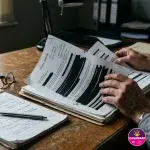 Dossier noirci et prise de notes pour la défense d'un assistant familial en CCPD